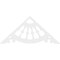 Ekena Millwork Pitch Wagon Wheel Architectural Grade PVC Gable Pediment, 60"W x 27 1/2"H x 1"P (11/12) GPP060X028X100WAG - alternate 5